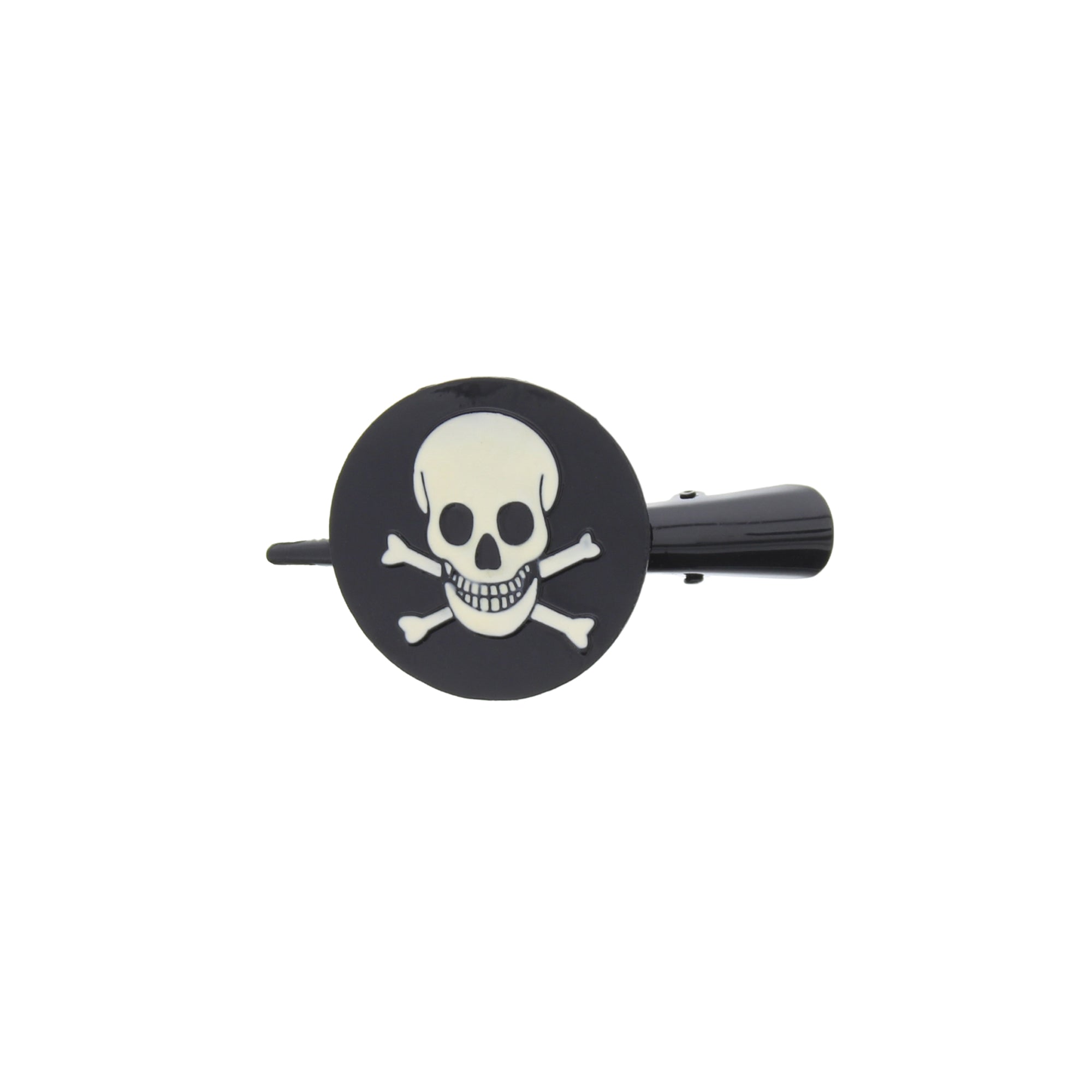 Skull and Crossbones Hair Alligator Clip