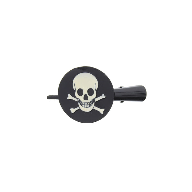 Skull and Crossbones Hair Alligator Clip