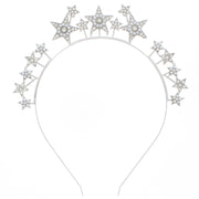 Diamante Stone & Pearl Star Headband