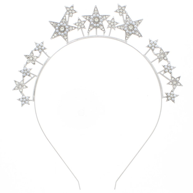 Diamante Stone & Pearl Star Headband