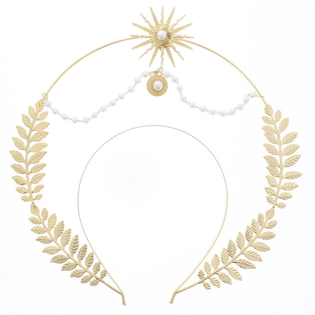 Gold Roman Wreath Goddess Headband