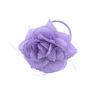Glitter Rose with Feathers on Concord Clip