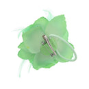 Glitter Rose with Feathers on Concord Clip