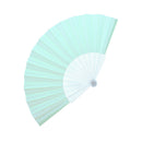 Foldable Plain Glitter Fabric Plastic Hand Fans