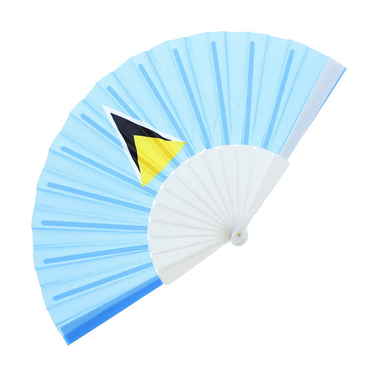 St. Lucia Carnival Folding Hand Fans