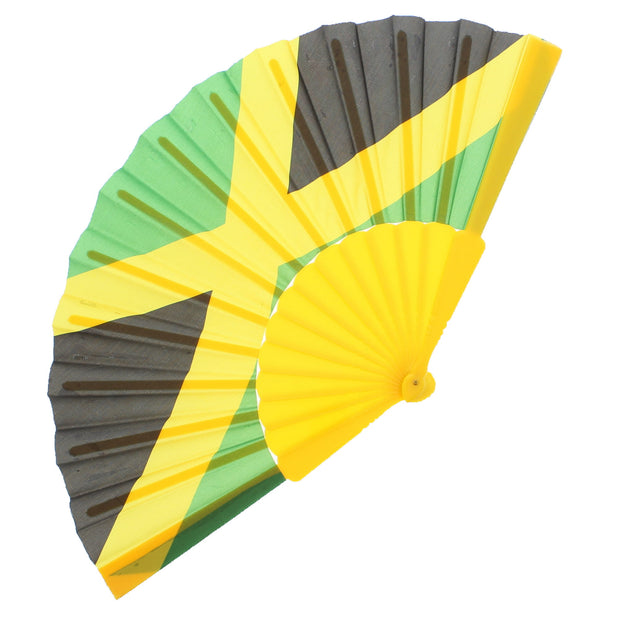 Jamaice Flag Carnival Folding Hand Fans