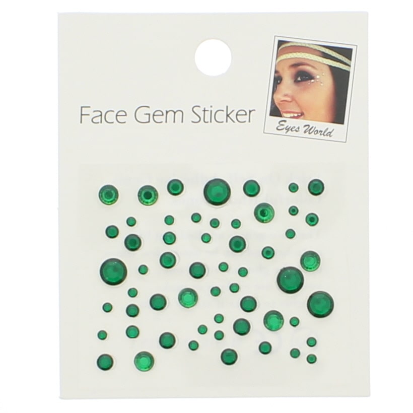 Assorted Size Crystal Faceted Round Stone Face Jewels