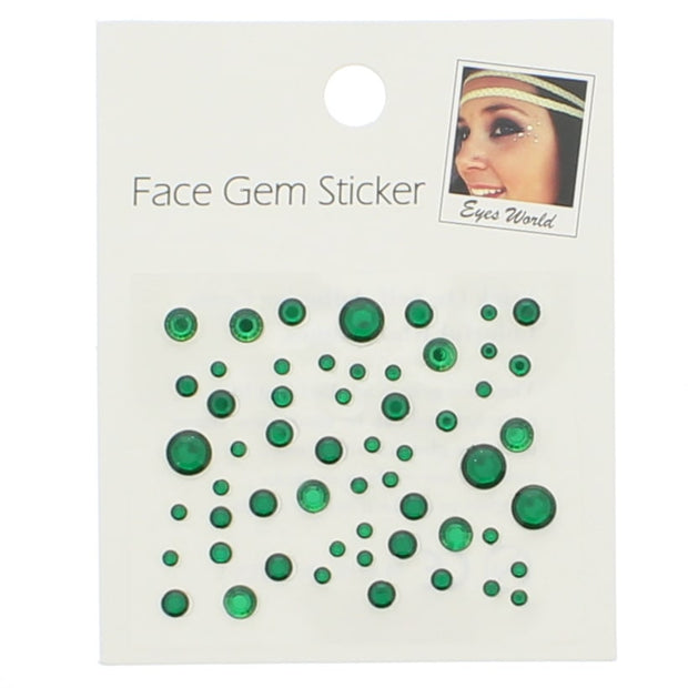 Assorted Size Crystal Faceted Round Stone Face Jewels