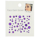 Assorted Size Crystal Faceted Round Stone Face Jewels