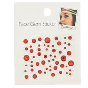 Assorted Size Crystal Faceted Round Stone Face Jewels
