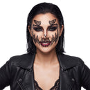 Scary Pumpkin Jet Black Halloween Face Gems Set