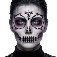 Day of the Dead Skeleton Face Gems Set