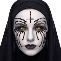 Evil Nun Jet Black Face Gems Set