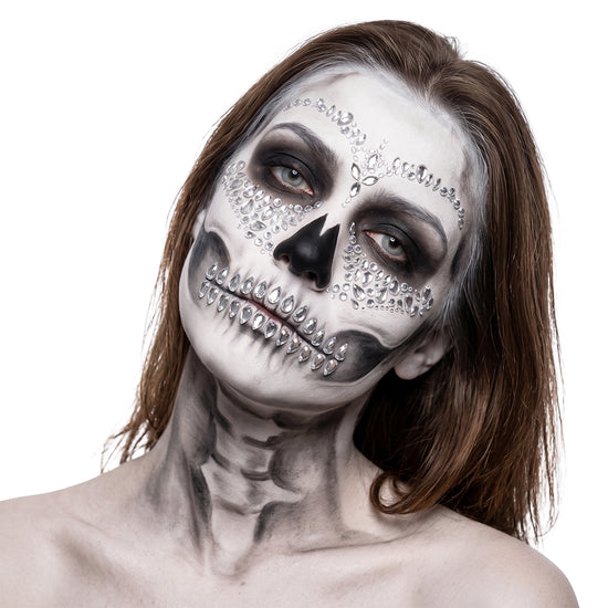 Skeleton Clear Face Gems Set