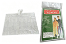 Clear Hooded Rain Disposable Emergency Poncho