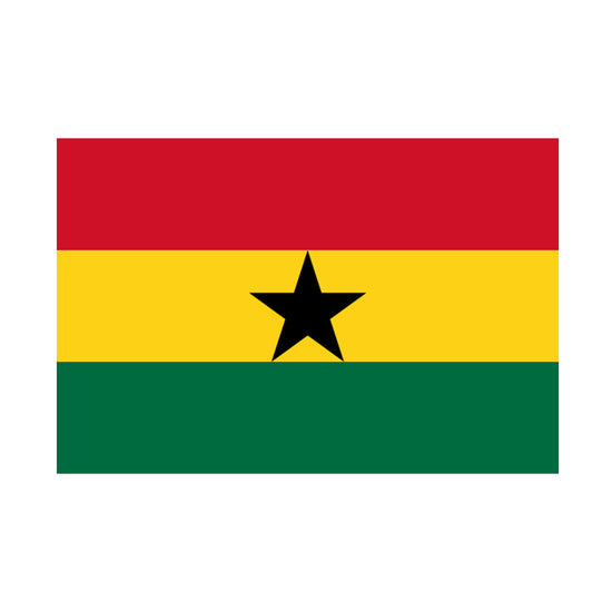 Ghana Flag with Brass Eyelets