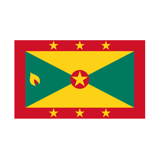 Grenada Flag with Brass Eyelets
