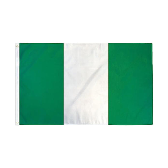 Nigeria Flag with Brass Eyelets