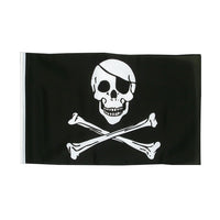5 x 3 Feet Pirate Skull & Crossbones Flag with Brass Eyelets