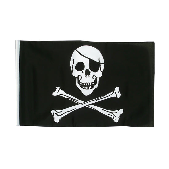5 x 3 Feet Pirate Skull & Crossbones Flag with Brass Eyelets