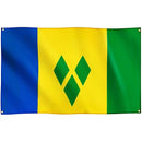 St.Vincent & Grenadines Flag with Brass Eyelets