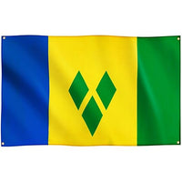 St.Vincent & Grenadines Flag with Brass Eyelets