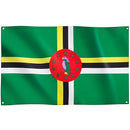 Dominica Flag with Brass Eyelets