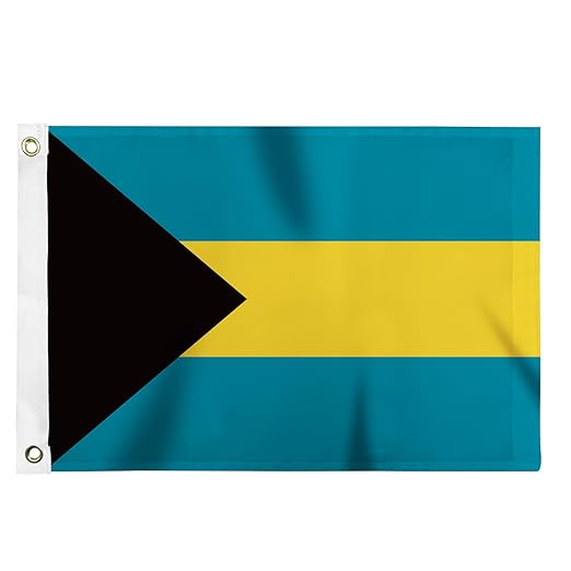 Bahamas Flag with Brass Eyelets