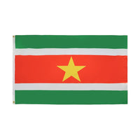 Suriname Flag with Brass Eyelets