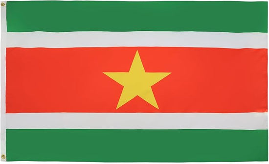 Suriname Flag with Brass Eyelets