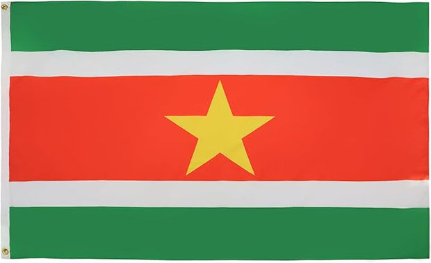 5 x 3 Feet Suriname Flag with Brass Eyelets