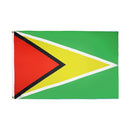 Guyana Flag with Brass Eyelets