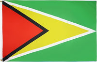 Guyana Flag with Brass Eyelets
