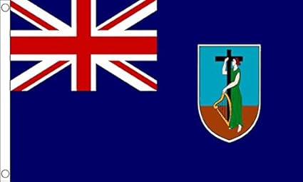 Montserrat Flag with Brass Eyelets