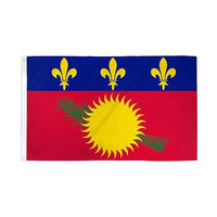 Guadeloupe Flag with Brass Eyelets
