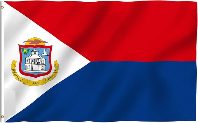 St. Martin Flag with Brass Eyelets