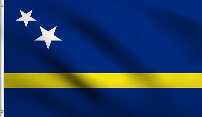 Curacao Flag with Brass Eyelets