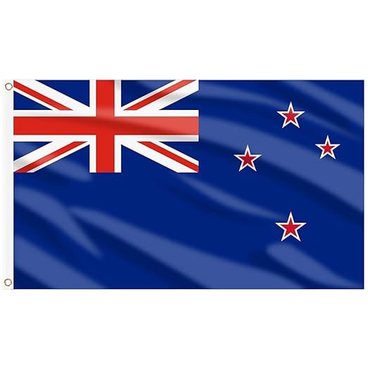5 x 3 Feet New Zealand Flag with Brass Eyelets