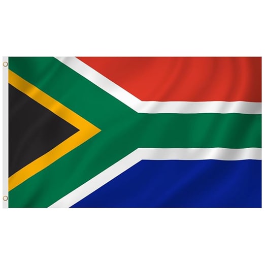5 x 3 Feet South Africa Flag with Brass Eyelets