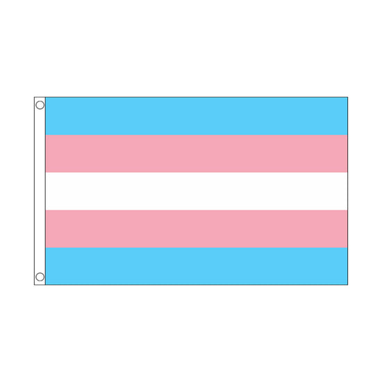 5 x 3 Feet Transgender Flag with Brass Eyelets