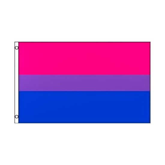 5 x 3 Feet Bisexual Flag with Brass Eyelets