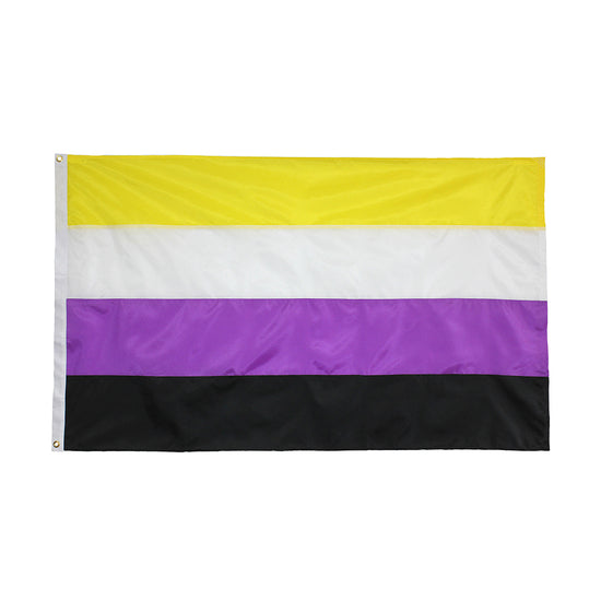 5 x 3 Feet Non-Binary Flag with Brass Eyelets