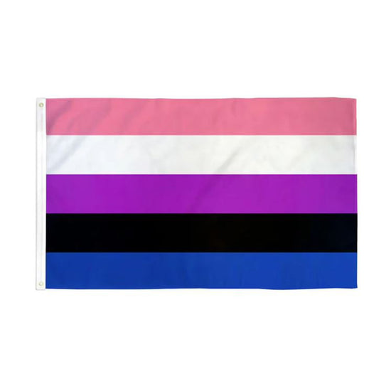 Genderfluid Flag with Brass Eyelets