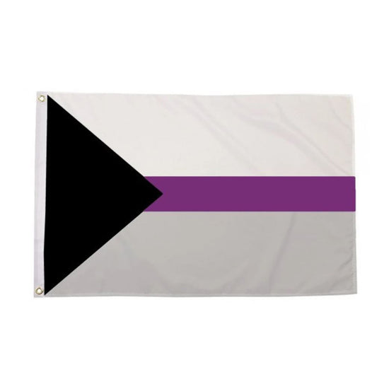 Demisexual Flag with Brass Eyelets