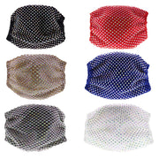 Diamante on Mesh String Cotton Face Mask