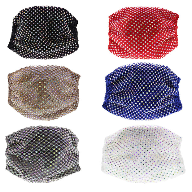 Diamante on Mesh String Cotton Face Mask
