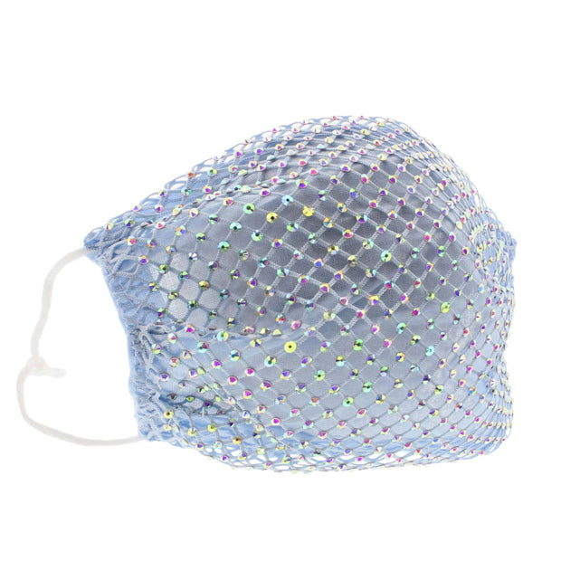 Diamante on Mesh String Cotton Face Mask