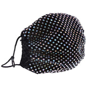 Diamante on Mesh String Cotton Face Mask