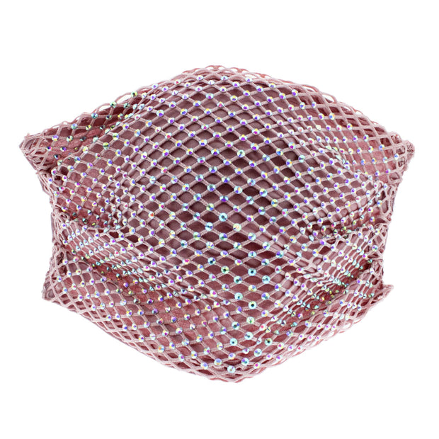 Diamante on Mesh String Cotton Face Mask