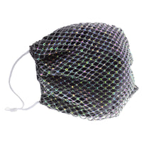 Diamante on Mesh String Cotton Face Mask